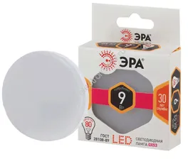 Лампа светодиодная LED GX53 9W 827 ЭРА
