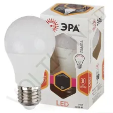 Лампа светодиодная LED 15W E27 А60 2700К Эра